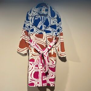 Farm Rio Coat (Royal Blue, Burnt Orange and Pink)